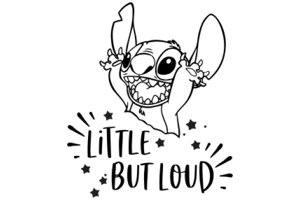 Little But Loud: A Playful Cartoon Character