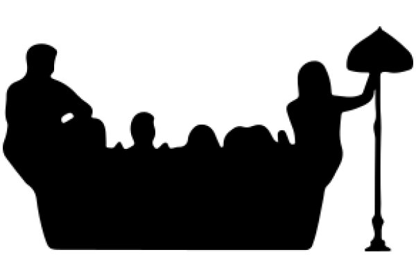 A Silhouette of a Family Enjoying a Boat Ride