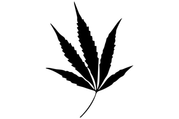 A Simple Illustration of a Cannabis Leaf