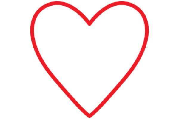 Simplistic Red Heart Icon