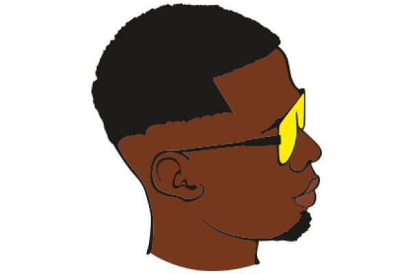 A Stylized Portrait of a Man in Sunglasses