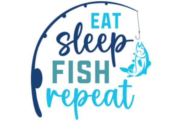 Eat, Sleep, Fish, Repeat: A Graphic Design for a Fishing-Themed Restaurant