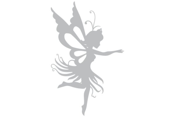 Silhouette of a Tinkerbell-like Fairy