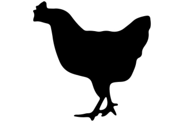 Silhouette of a Chicken: A Simple yet Iconic Image