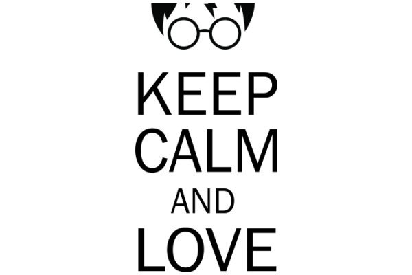 Keep Calm and Love: A Message of Affection and Serenity