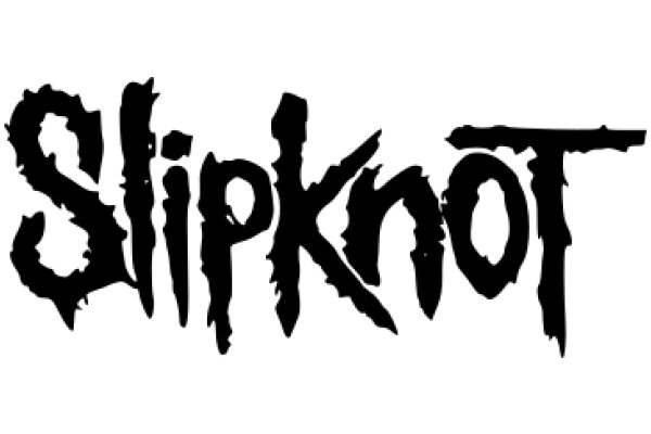 Stylized Text Art: The Word 'Slipknot' in a Distressed, Gothic Font