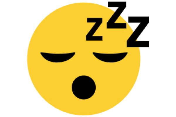 A Sleepy Emoji on a White Background