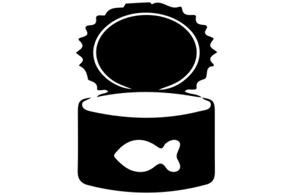 A Stylized Icon of a Fish in a Can