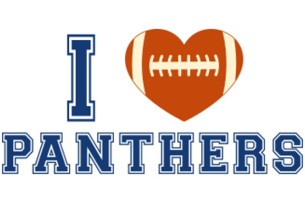 I Love Panthers: A Graphic Design Showcasing the Passion for American Football