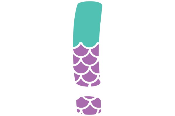 A Purple Fish Icon with a Broken Part