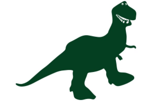 A Silhouette of a Smiling T-Rex