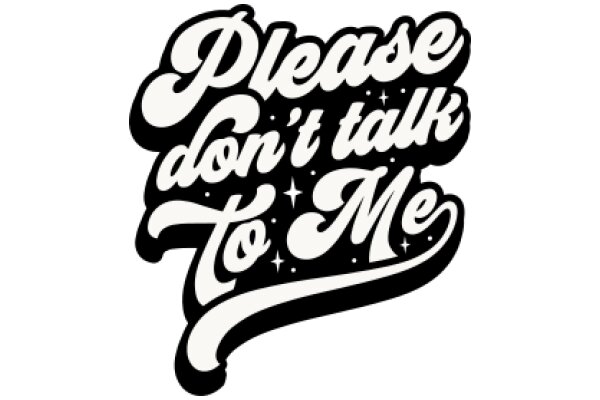 Please Don't Talk to Me: A Graphic Design