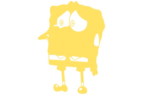 A Yellow Cartoon Character with a Surprised Expression