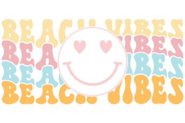 A Colorful Affirmation: Beach Vibes and Positive Words