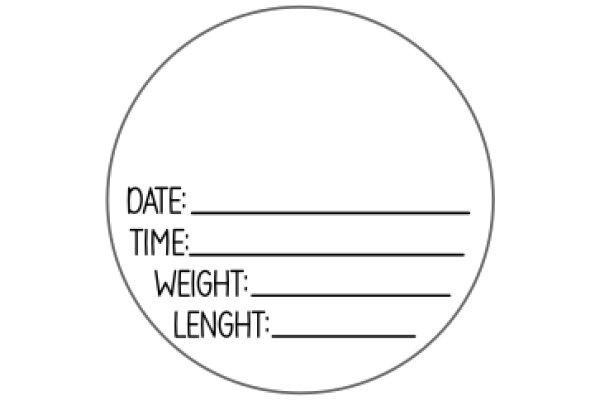 A Simple, Circular Sign with a Date and Time