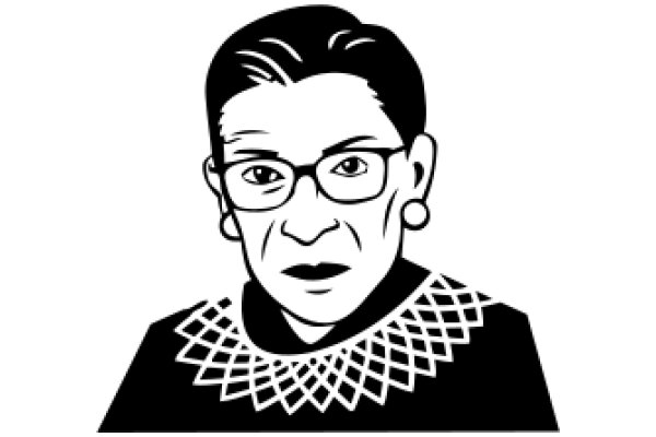 A Classic Portrait of a Woman in Glasses