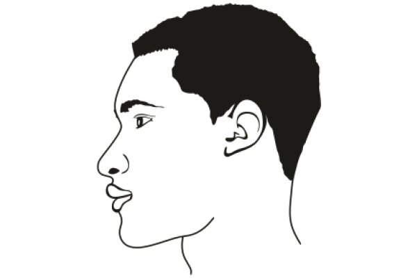 A Portrait of a Man's Profile