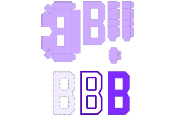 A Collection of Purple Letter B Designs