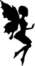 Silhouette of a Fairy in Flight