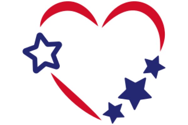 A Digital Valentine: A Heart with Stars and a Star with a Heart