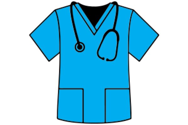 A Blue Medical Coat with a Stethoscope