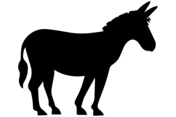 A Silhouette of a Horse