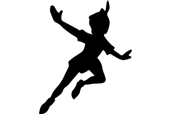 Silhouette of a Child in Motion