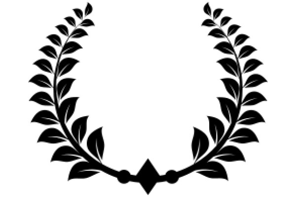 Elegant Black Laurel Wreath