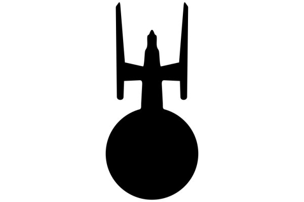 A Simple Icon of a Spaceship