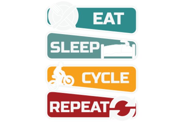 A Visual Guide to Healthy Habits: Eat, Sleep, Cycle, Repeat