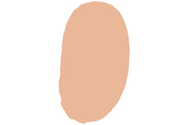 A Soft Pink Oval: A Close-up View of a Paint Sample