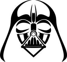 Stylized Darth Vader Mask Logo