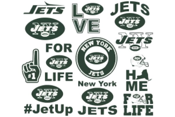 A Collection of New York Jets Branding Elements