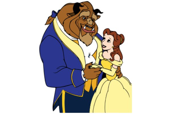 A Heartwarming Encounter: The Beast and Belle's First Meeting