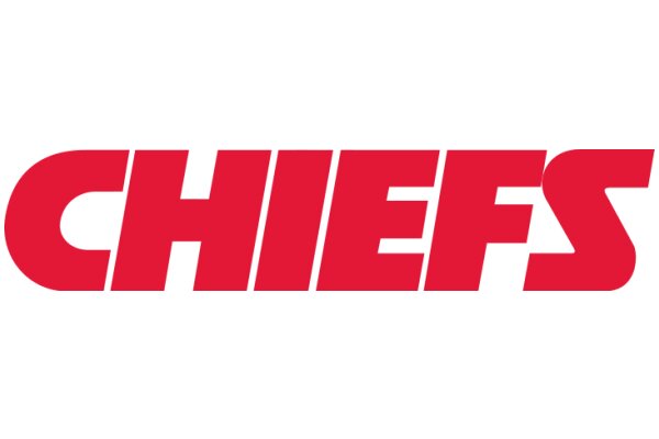 Prominence of the Word 'Chiefs' in a Large, Red, Block Letter Font