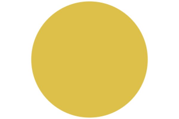 A Solid Circle in a Solid Yellow Background