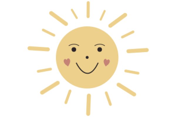 A Smiling Sun Emoji with Heart Eyes