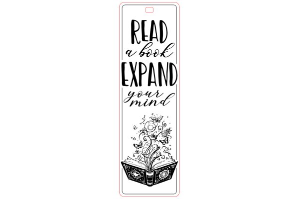 Inspirational Quote Bookmark: Read a Book, Expand Your Mind