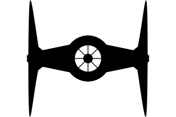 Silhouette of a Propeller Aircraft