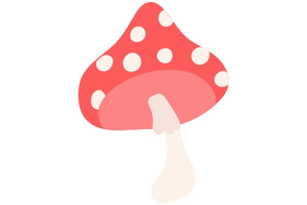 A Playful Illustration of a Mushroom with a Droplet of Water