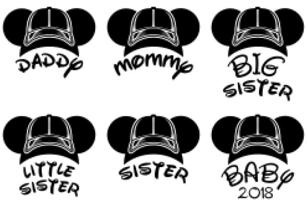 A Collection of Mickey Mouse Ears with Personalized Names