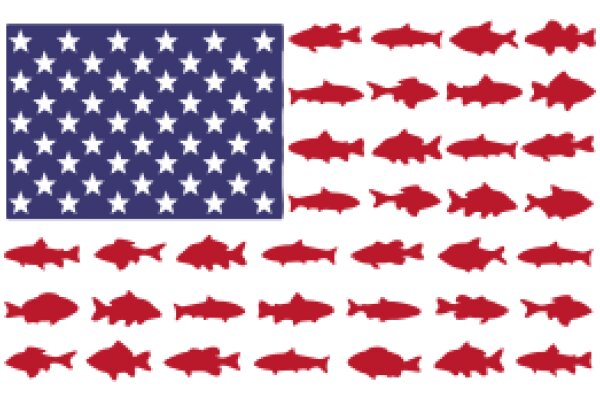 United States Flag with a Fishy Twist