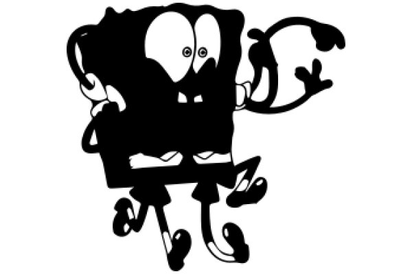 Silhouette of SpongeBob SquarePants