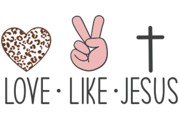 A Graphic Representation of Love, Peace, and Jesus