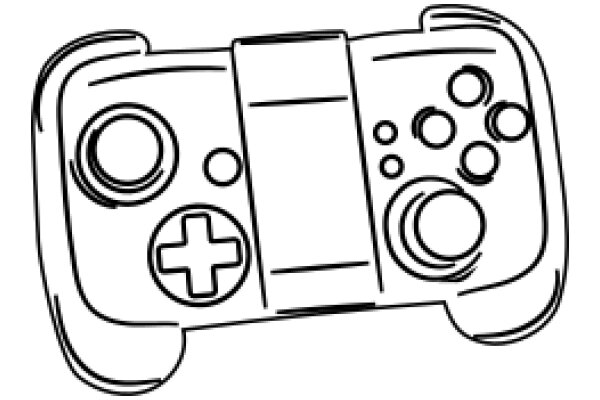 A Stylized Illustration of a Handheld Gaming Console