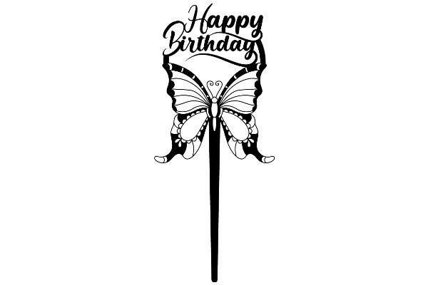 Happy Birthday: A Butterfly Greeting Card