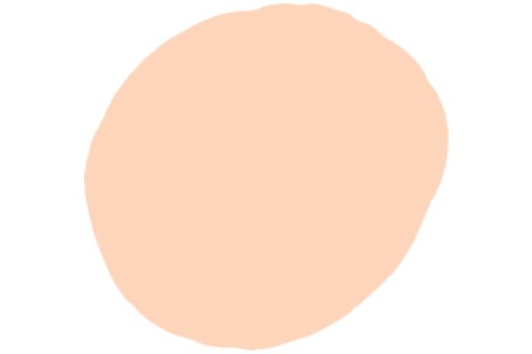 A Soft Pink Oval