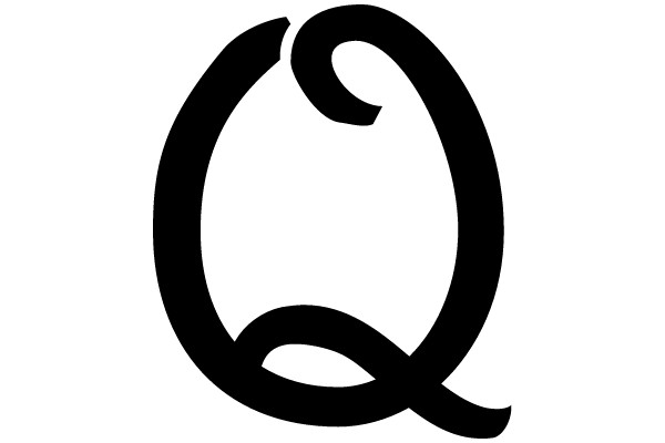 Stylized Black Letter 'Q'