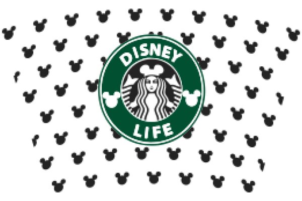 Disney Life: A Pattern of Mickey Mouse and Starbucks Logos