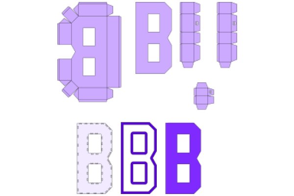 Alphabet Art: A Collection of Purple Letter Designs